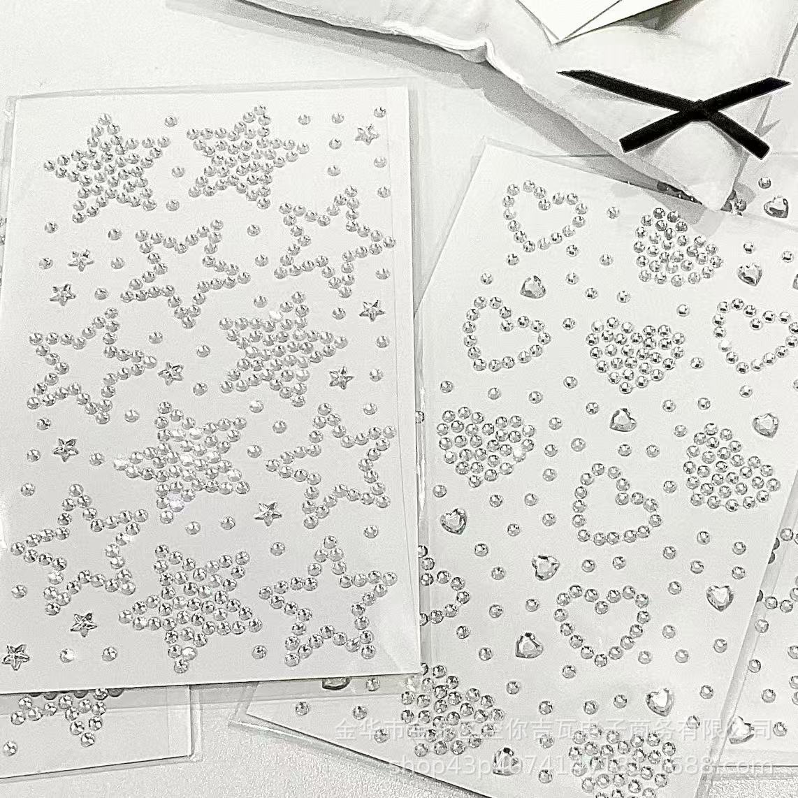 Silver Star Heart Rhinestone S - Nail Art 评论和价格