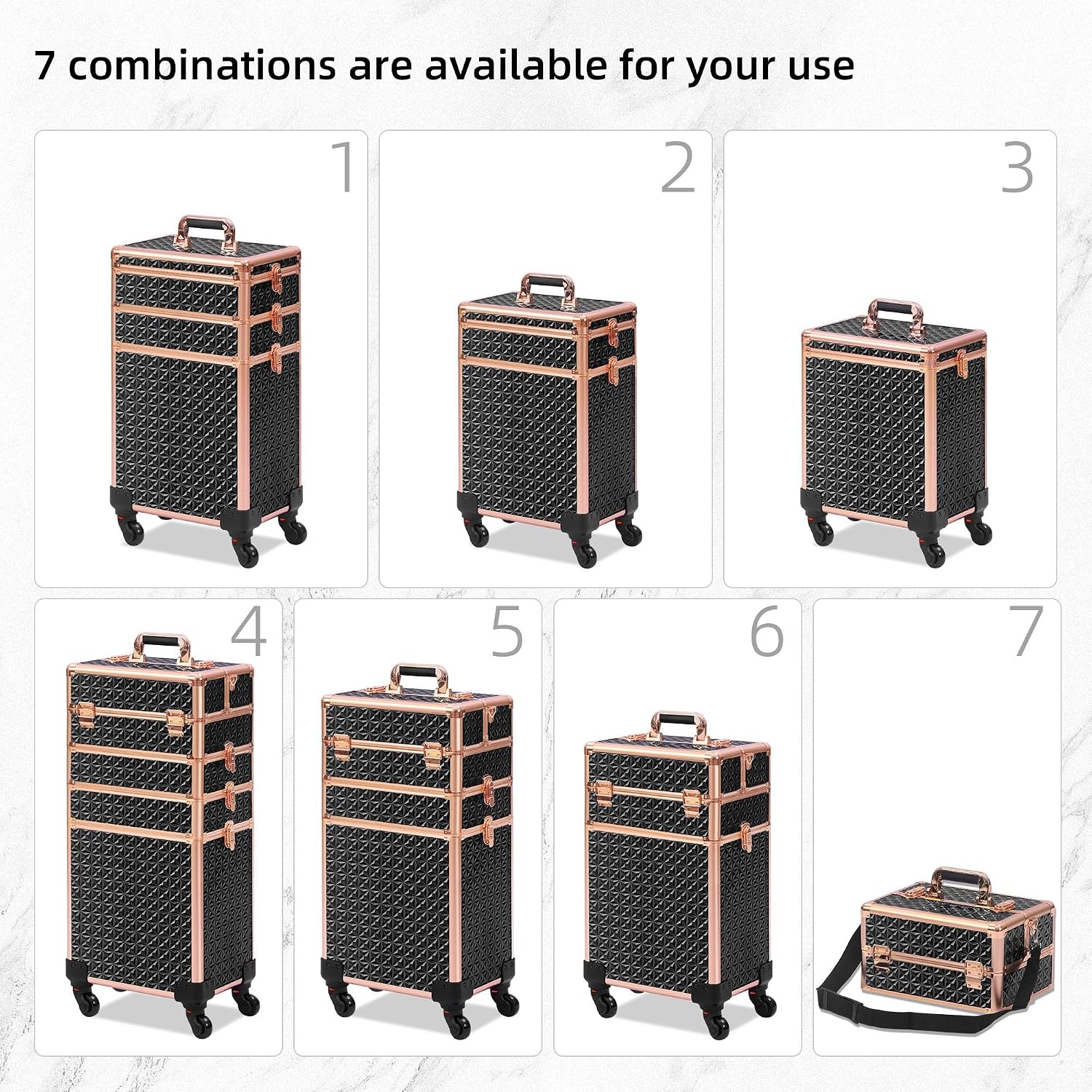 Rolling Makeup Case Makeup Tra - Makeup 评论和价格