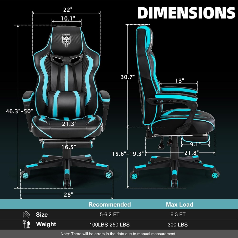 Ergonomic Gaming Chairs with F - Massage 评论和价格