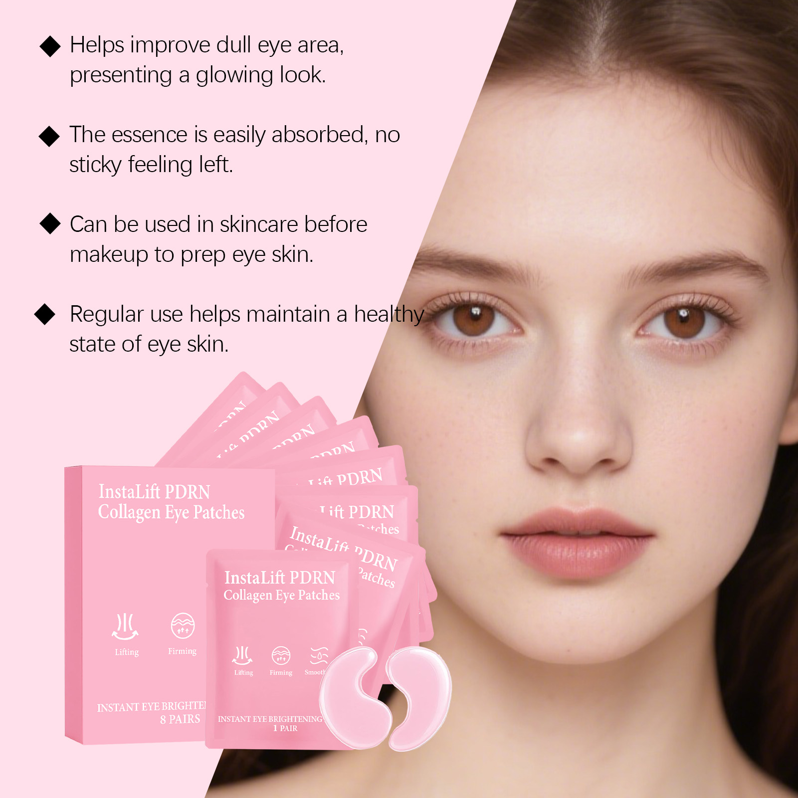 Instalift PDRN Collagen Eye Pa - Collagen Under Eye Patches 评论和价格