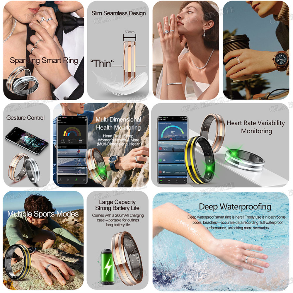New Smart Ring Heart Rate Stre - Health Monitors 评论和价格