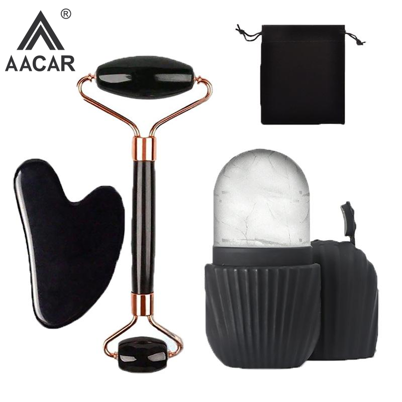 Ice Face Roller Set 2 in 1 Gua - Face Ice Roller Puffiness 评论和价格
