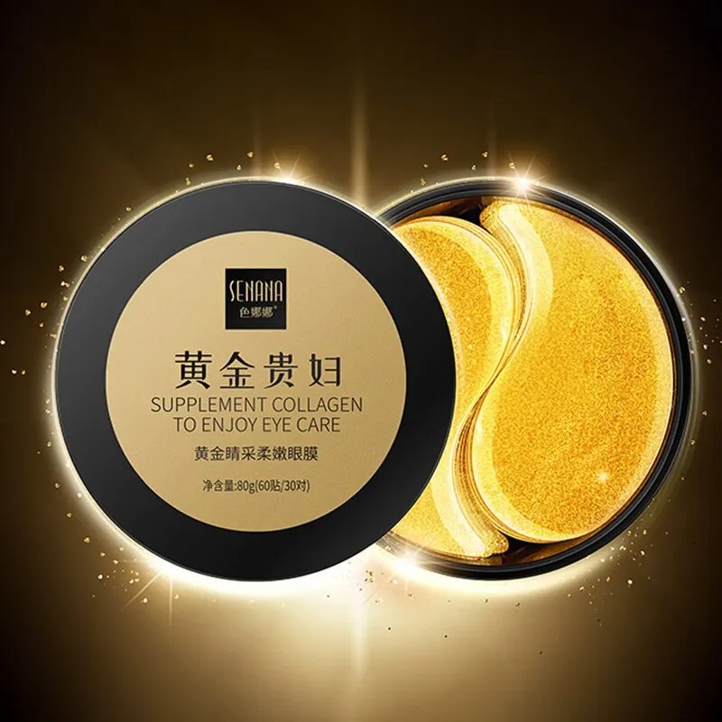 60pcs Golden Moisturizing Eye  - Collagen Under Eye Patches 评论和价格